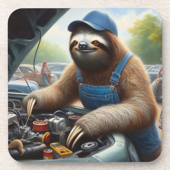 Sloth Mechanic Coaster (Front)