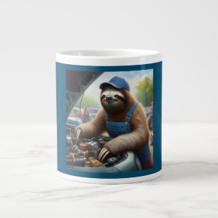 Sloth Mechanic Large Coffee Mug