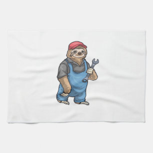 Sloth Mechanic Wrench Classic T-Shirt Tea Towel