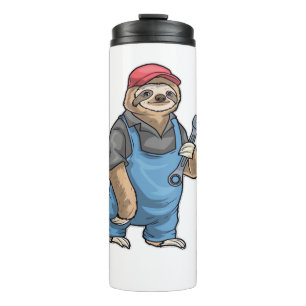 Sloth Mechanic Wrench Classic T-Shirt Thermal Tumbler