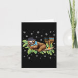 Sloth Menorah Hanukkah Chanukah Animal Sloths Jewi Card<br><div class="desc">Sloth Menorah Hanukkah Chanukah Animal Sloths Jewish</div>