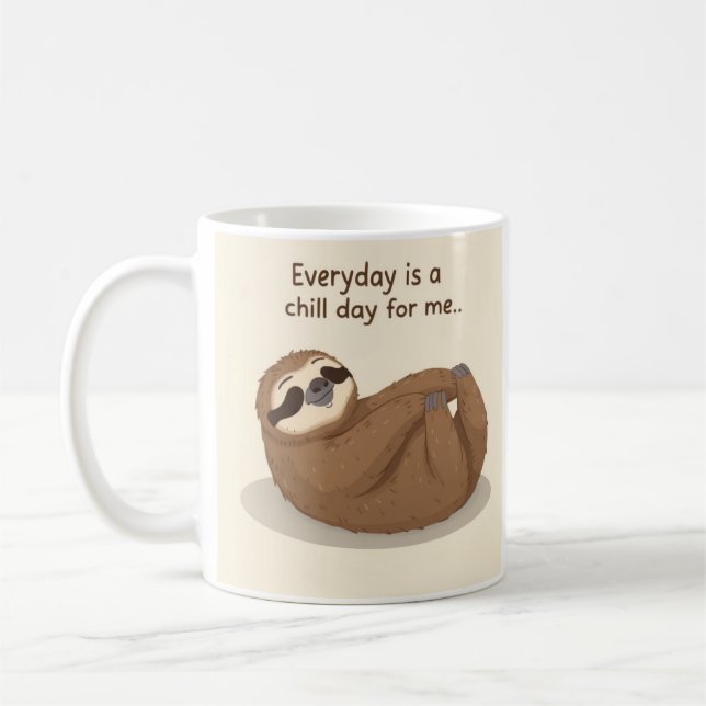 Sloth Mindset Coffee Mug (Left)