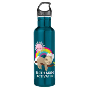 Sloth Mode Activated Funny Illustration 710 Ml Water Bottle