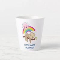 Sloth Mode Activated Funny Illustration