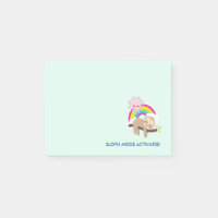 Sloth Mode Activated Funny Illustration