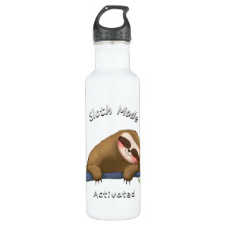 sloth mode activated sleep nap 710 ml water bottle