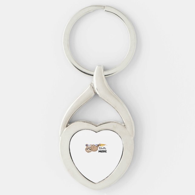 Sloth Mode Classic T-Shirt Key Ring (Front)