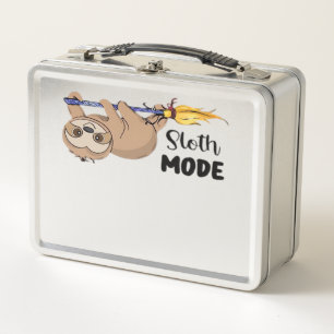 Sloth Mode Classic T-Shirt Metal Lunch Box