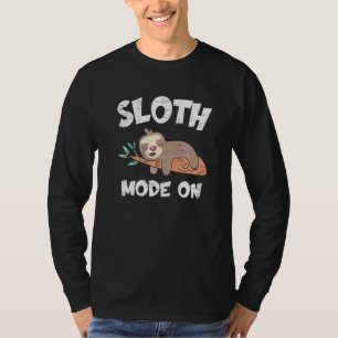 Sloth Mode On for a Zoo Kids Animal T-Shirt