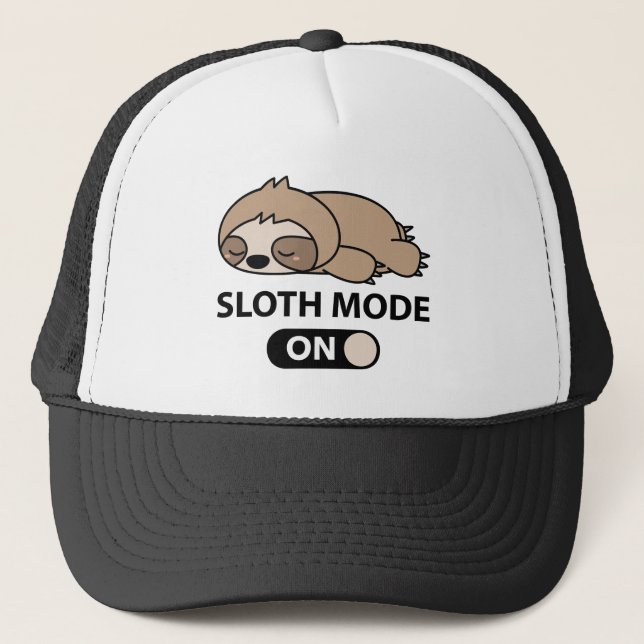 Sloth Mode On Trucker Hat (Front)