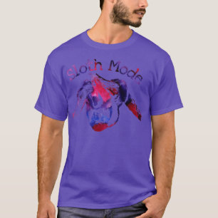 Sloth Mode Purple Watercolor T-Shirt