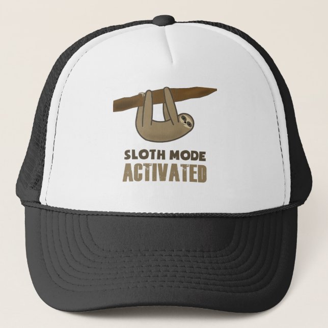Sloth Mode Trucker Hat (Front)
