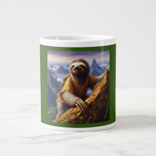 Sloth Mountain Climbing Large Coffee Mug