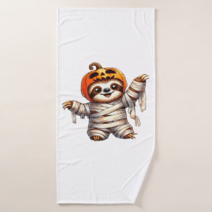 Sloth Mummy Halloween Classic T-Shirt Bath Towel