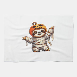 Sloth Mummy Halloween Classic T-Shirt Tea Towel