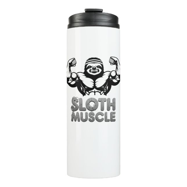 SLOTH MUSCLE Thermal Tumbler (Front)