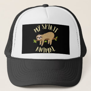 sloth my spirit animal trucker hat