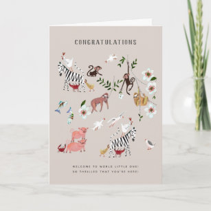 Sloth | New Baby Congratulations Greeting card