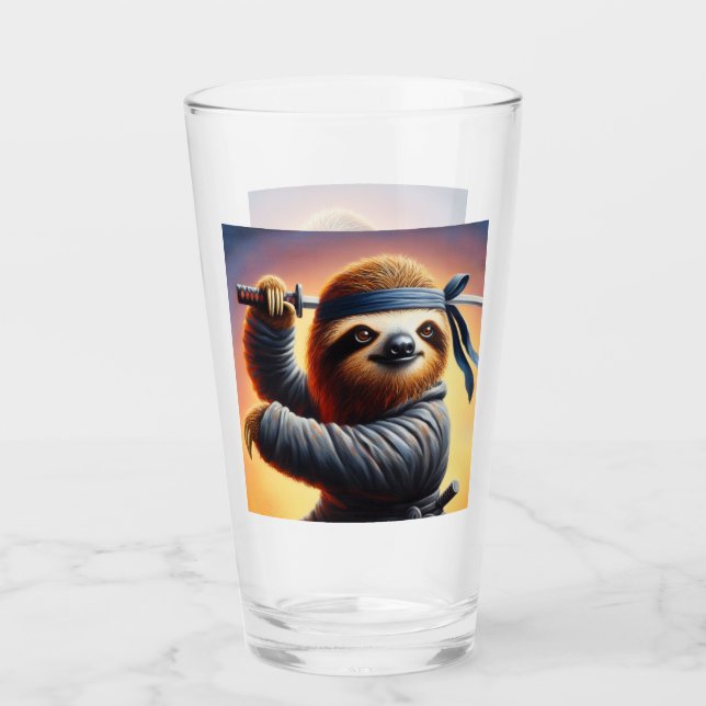 Sloth Ninja Glass (Front)