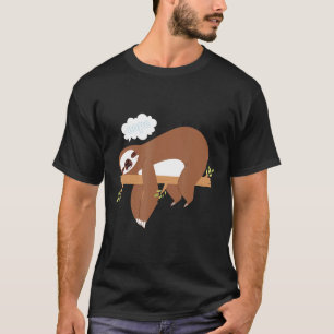 Sloth Nope Not Today Gift For Lazy Sleepy Tired Te T-Shirt