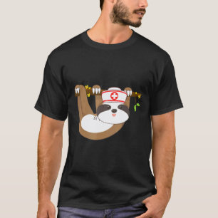 Sloth Nurse Appreciation International Nurse Day T-Shirt
