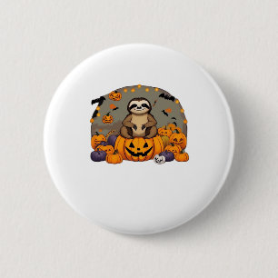 Sloth-o-ween Classic T-Shirt 6 Cm Round Badge