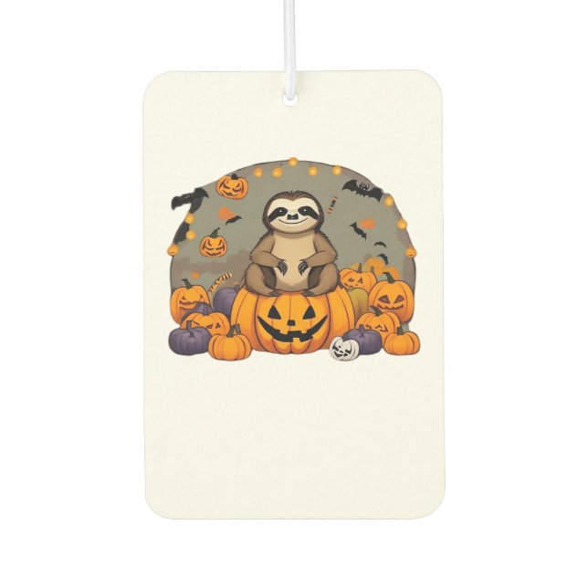 Sloth-o-ween Classic T-Shirt Car Air Freshener (Front)