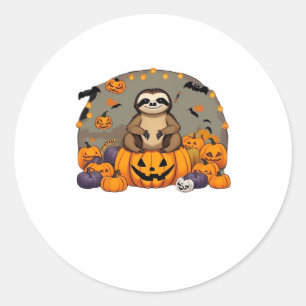 Sloth-o-ween Classic T-Shirt Classic Round Sticker