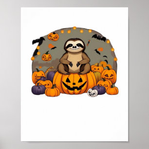 Sloth-o-ween Classic T-Shirt Poster