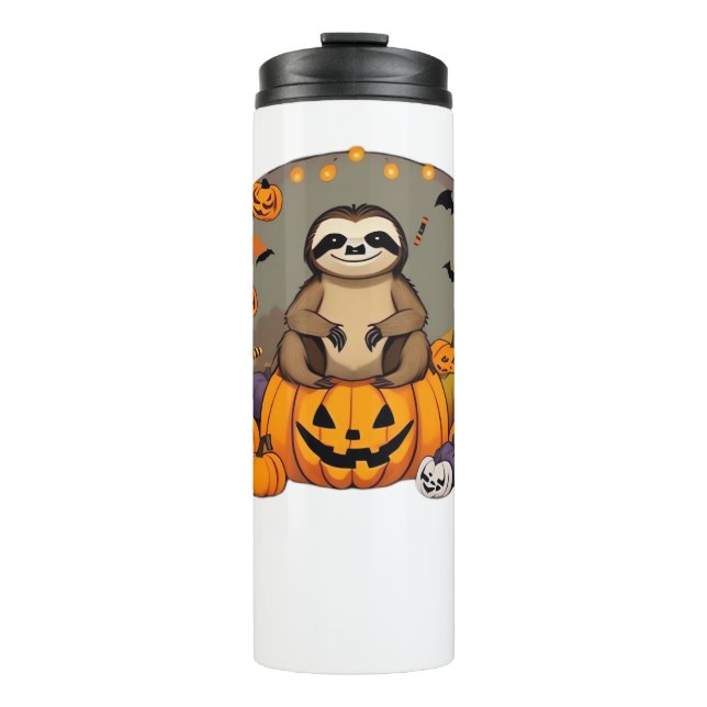 Sloth-o-ween Classic T-Shirt Thermal Tumbler (Front)
