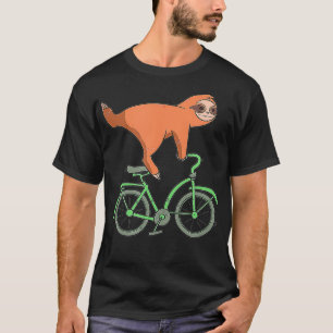 Sloth on a Bike Sloth Cycling Bicycle Lover T-Shirt
