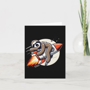 Sloth On A Rocket Speed Doesn’t Sticker Card