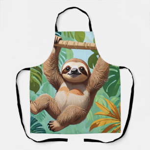 Sloth on a Tree Apron