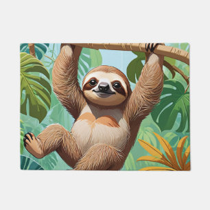 Sloth on a Tree Doormat