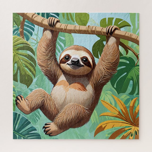 Sloth on a Tree  Jigsaw Puzzle (Vertical)