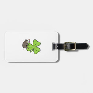 Sloth On Shamrock Hearts Cute St Patricks Day Men Luggage Tag
