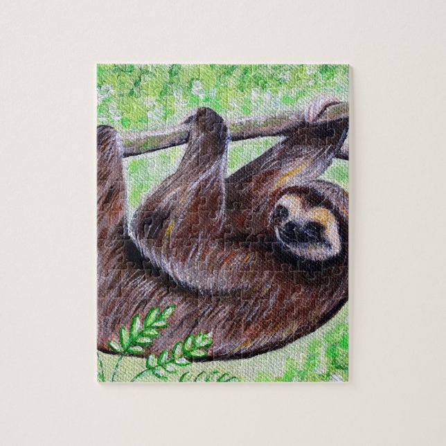 Sloth Painting Jigsaw Puzzle (Vertical)