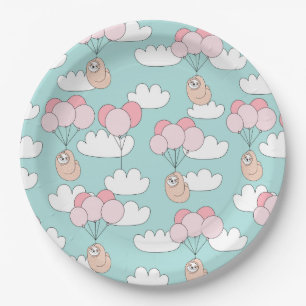 Sloth Paper Plate