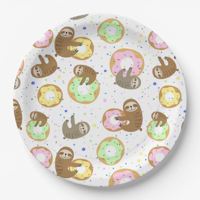 Sloth Paper Plate (Front)