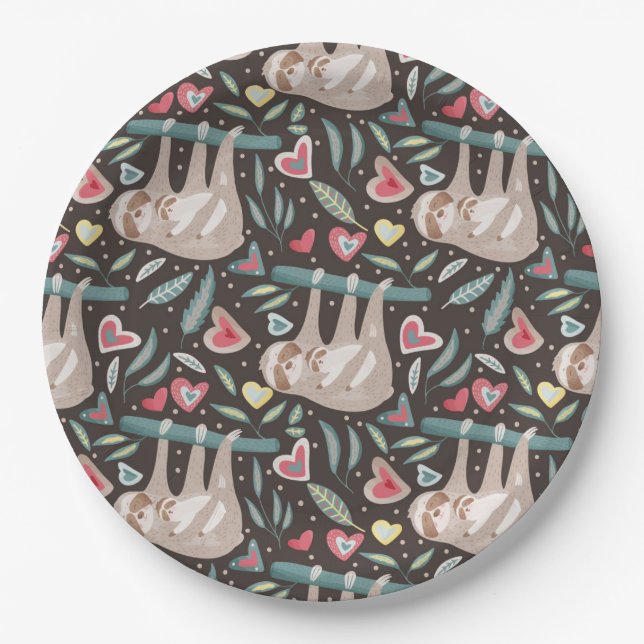 Sloth Paper Plate (Front)