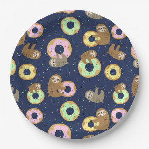 Sloth Paper Plate
