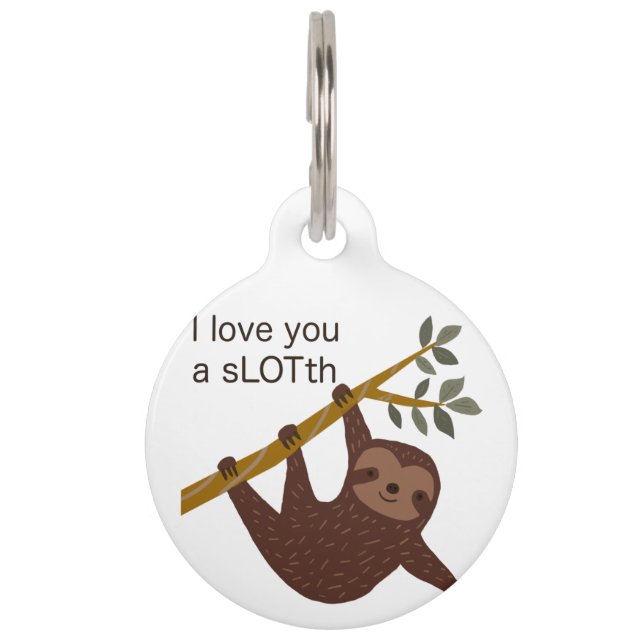 Sloth Pet Tag (Front)