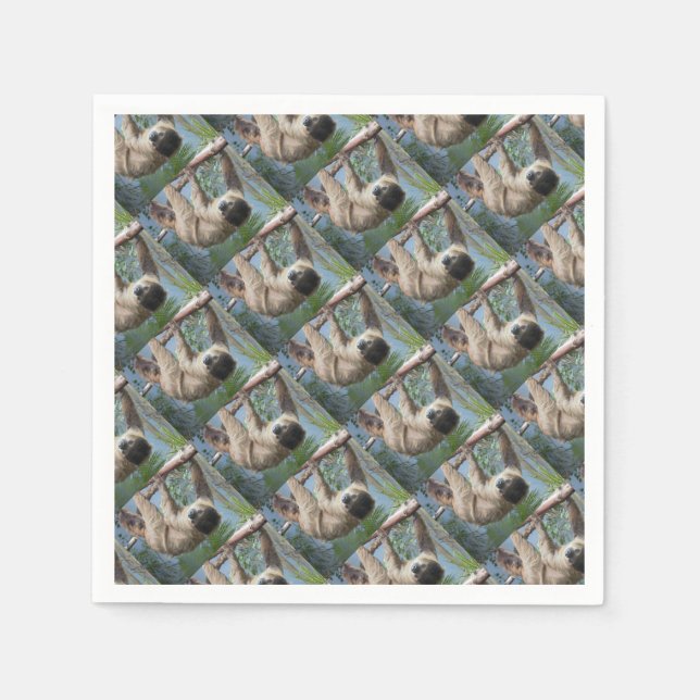 Sloth Photo Napkin (Front)