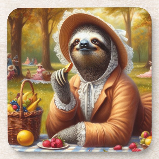 Sloth Picnic Coaster (Front)