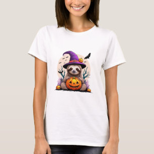 Sloth Pink Hat Halloween T-Shirt