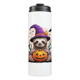 Sloth Pink Hat Halloween Thermal Tumbler