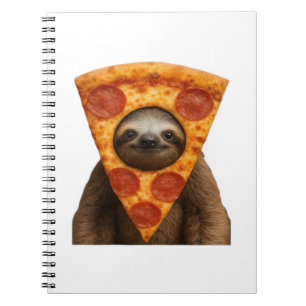 Sloth pizza funny weird prank meme cute happy chri notebook