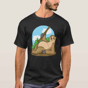 Sloth Playing The Oboe Musical Wind Instruments T-Shirt