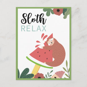 Sloth Postcard