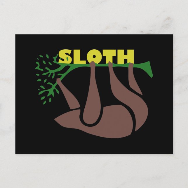 Sloth Postcard (Front)